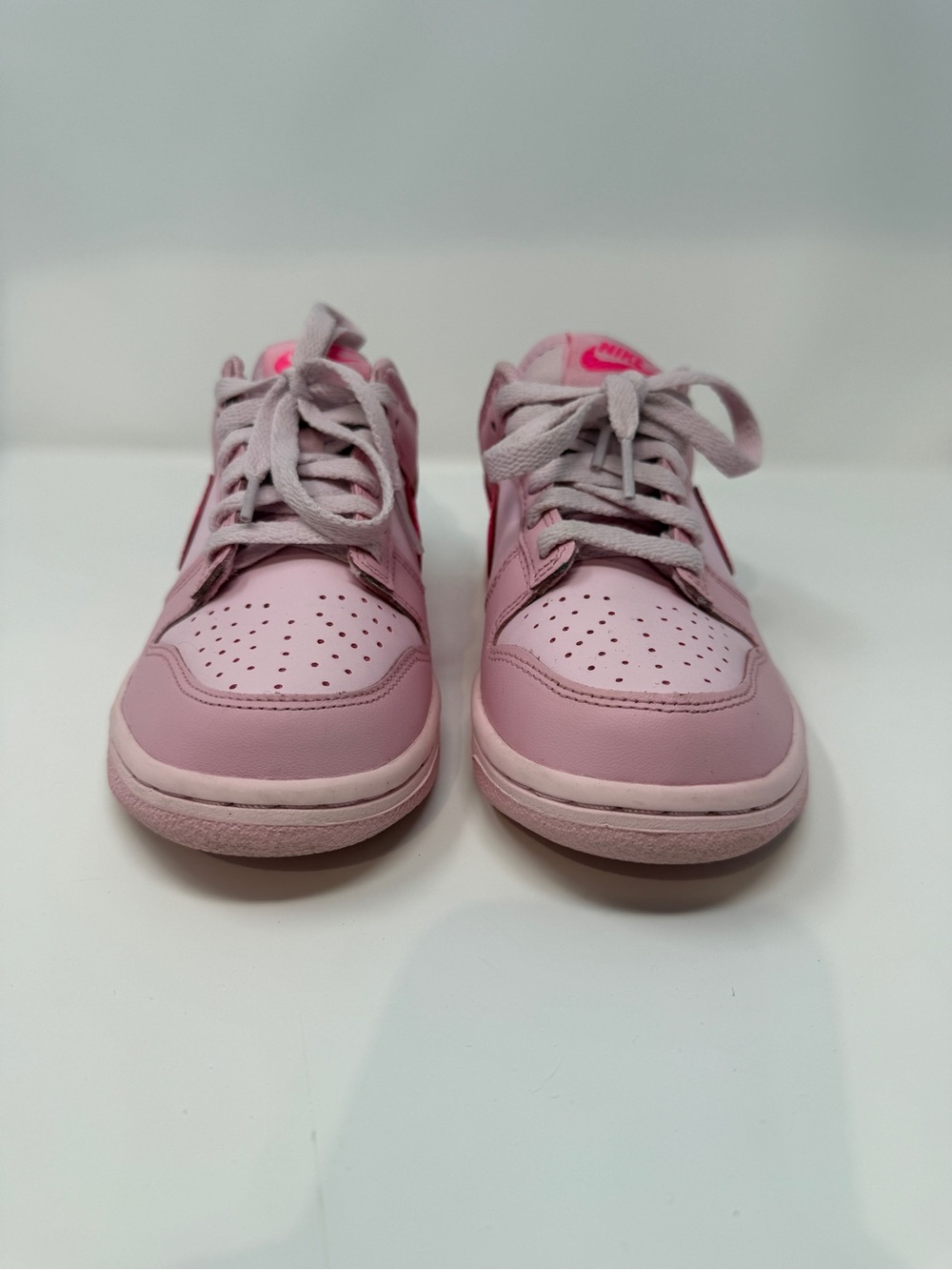 Size 5Y- Nike Dunk Low Triple Pink GS